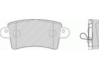 Kit de plaquettes de frein, frein à disque PREMIER ECO FRICTION FVR1453 Ferodo