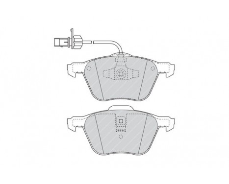 Kit de plaquettes de frein, frein à disque PREMIER ECO FRICTION FVR1497 Ferodo, Image 3