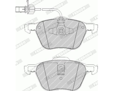 Kit de plaquettes de frein, frein à disque PREMIER ECO FRICTION FVR1497 Ferodo, Image 5