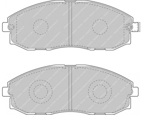 Kit de plaquettes de frein, frein à disque PREMIER ECO FRICTION FVR1498 Ferodo, Image 2