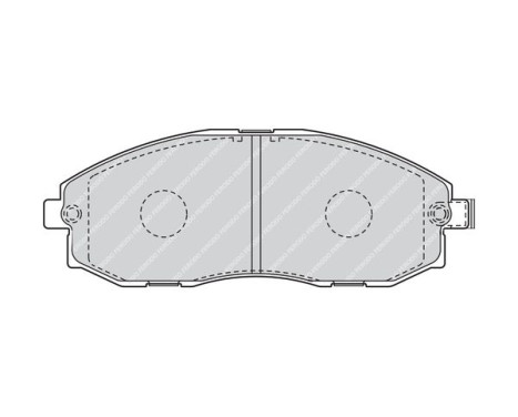 Kit de plaquettes de frein, frein à disque PREMIER ECO FRICTION FVR1498 Ferodo, Image 4