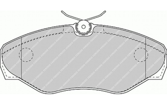 Kit de plaquettes de frein, frein à disque PREMIER ECO FRICTION FVR1515 Ferodo, Image 2