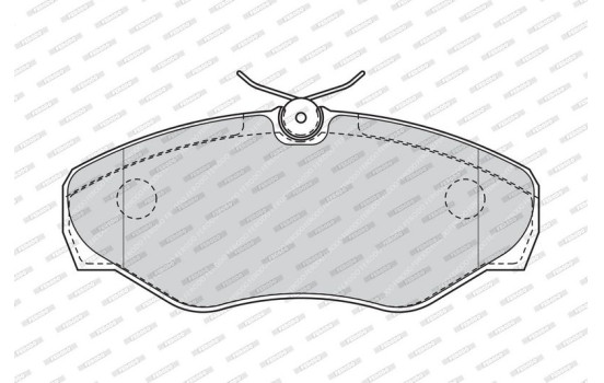Kit de plaquettes de frein, frein à disque PREMIER ECO FRICTION FVR1515 Ferodo, Image 4