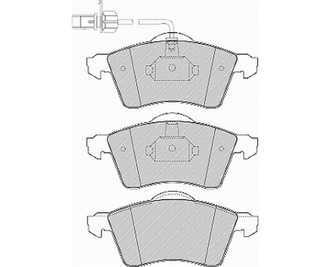 Kit de plaquettes de frein, frein à disque PREMIER ECO FRICTION FVR1518 Ferodo, Image 2