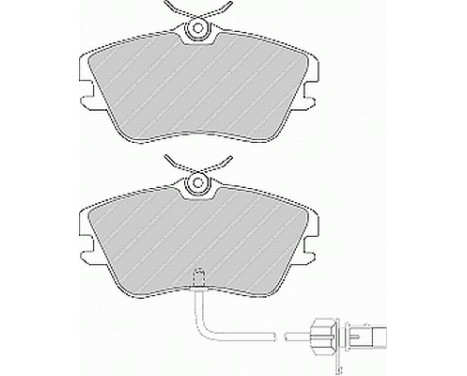 Kit de plaquettes de frein, frein à disque PREMIER ECO FRICTION FVR1519 Ferodo, Image 2