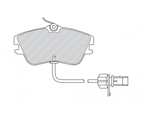 Kit de plaquettes de frein, frein à disque PREMIER ECO FRICTION FVR1519 Ferodo, Image 4