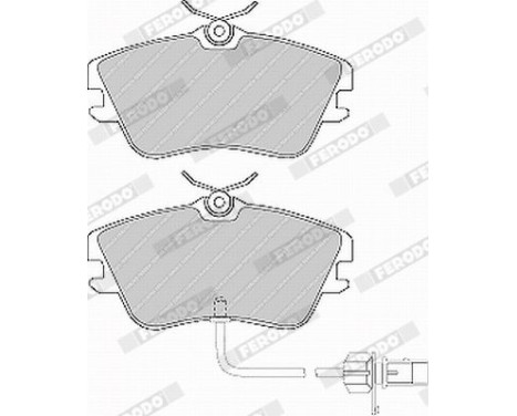 Kit de plaquettes de frein, frein à disque PREMIER ECO FRICTION FVR1519 Ferodo, Image 5