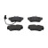 Kit de plaquettes de frein, frein à disque PREMIER ECO FRICTION FVR1519 Ferodo, Vignette 3