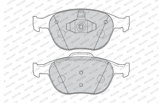 Kit de plaquettes de frein, frein à disque PREMIER ECO FRICTION FVR1568 Ferodo, Image 3