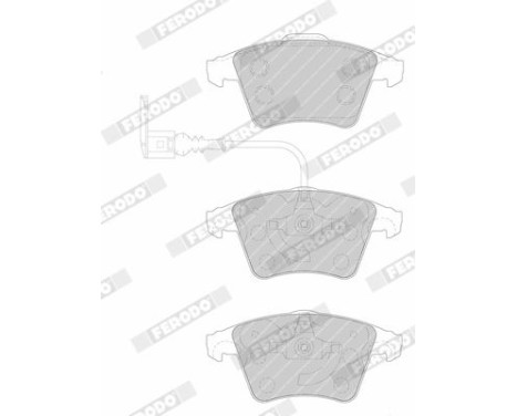 Kit de plaquettes de frein, frein à disque PREMIER ECO FRICTION FVR1642 Ferodo, Image 4