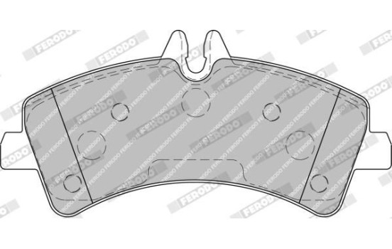 Kit de plaquettes de frein, frein à disque PREMIER ECO FRICTION FVR1779 Ferodo, Image 5