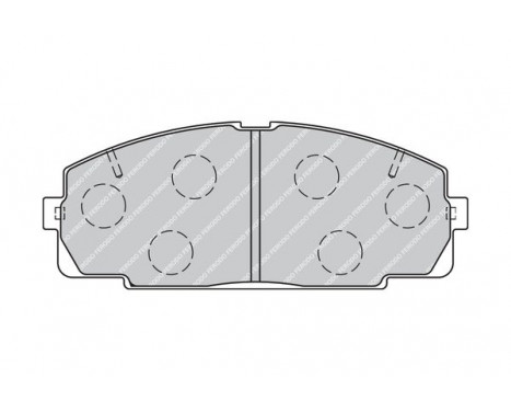 Kit de plaquettes de frein, frein à disque PREMIER ECO FRICTION FVR1884 Ferodo, Image 4