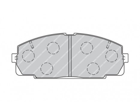 Kit de plaquettes de frein, frein à disque PREMIER ECO FRICTION FVR1884 Ferodo, Image 3