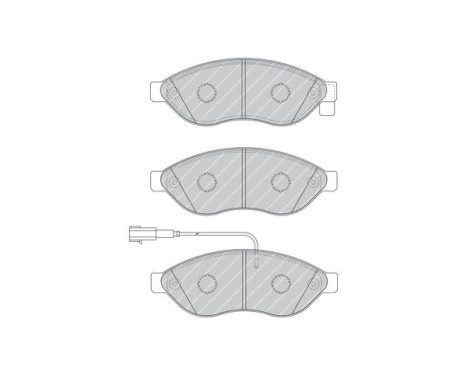 Kit de plaquettes de frein, frein à disque PREMIER ECO FRICTION FVR1923 Ferodo, Image 3