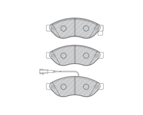 Kit de plaquettes de frein, frein à disque PREMIER ECO FRICTION FVR1924 Ferodo, Image 3