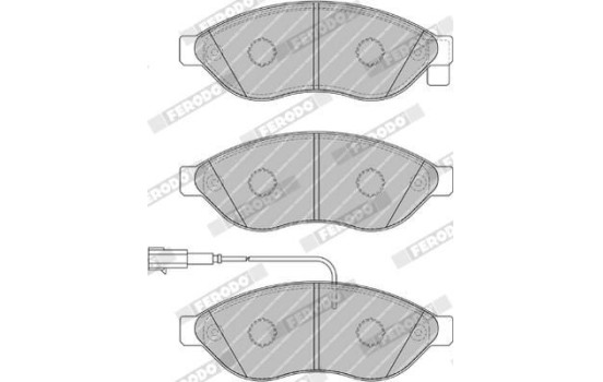 Kit de plaquettes de frein, frein à disque PREMIER ECO FRICTION FVR1924 Ferodo, Image 4