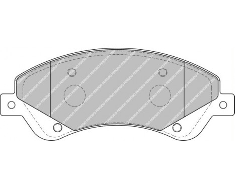 Kit de plaquettes de frein, frein à disque PREMIER ECO FRICTION FVR1929 Ferodo, Image 2