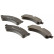 Kit de plaquettes de frein, frein à disque PREMIER ECO FRICTION FVR4039 Ferodo