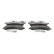 Kit de plaquettes de frein, frein à disque PREMIER ECO FRICTION FVR4039 Ferodo, Vignette 2