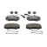Kit de plaquettes de frein, frein à disque PREMIER ECO FRICTION FVR4054 Ferodo