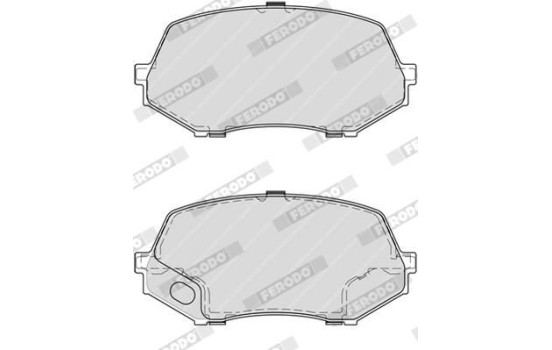 Kit de plaquettes de frein, frein à disque PREMIER ECO FRICTION FVR4253 Ferodo, Image 3