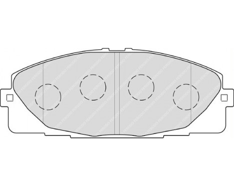 Kit de plaquettes de frein, frein à disque PREMIER ECO FRICTION FVR4327 Ferodo, Image 2