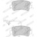 Kit de plaquettes de frein, frein à disque PREMIER ECO FRICTION FVR4348 Ferodo, Vignette 4
