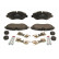 Kit de plaquettes de frein, frein à disque PREMIER ECO FRICTION FVR4469 Ferodo