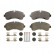 Kit de plaquettes de frein, frein à disque PREMIER ECO FRICTION FVR4470 Ferodo