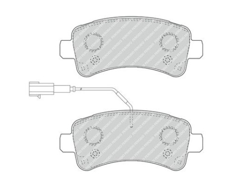 Kit de plaquettes de frein, frein à disque PREMIER ECO FRICTION FVR4950 Ferodo, Image 2