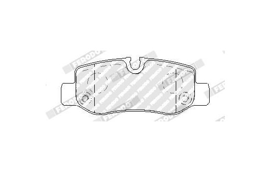 Kit de plaquettes de frein, frein à disque PREMIER ECO FRICTION FVR5013 Ferodo, Image 2