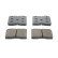 Kit de plaquettes de frein, frein à disque PREMIER ECO FRICTION FVR655 Ferodo