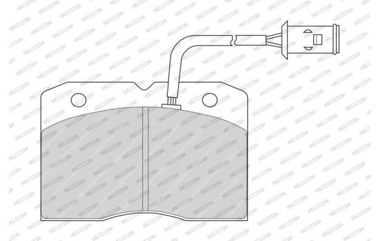 Kit de plaquettes de frein, frein à disque PREMIER ECO FRICTION FVR655 Ferodo, Image 2
