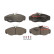 Kit de plaquettes de frein, frein à disque PREMIER ECO FRICTION FVR967 Ferodo