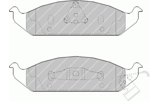 Kit de plaquettes de frein, frein à disque PREMIER FDB1254 Ferodo, Image 2