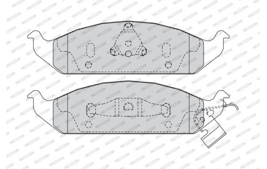 Kit de plaquettes de frein, frein à disque PREMIER FDB1254 Ferodo, Image 4