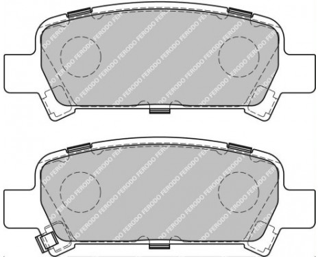 Kit de plaquettes de frein, frein à disque PREMIER FDB1333 Ferodo, Image 2