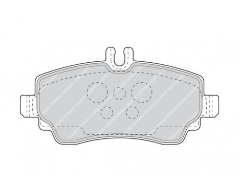 Kit de plaquettes de frein, frein à disque PREMIER FDB1356 Ferodo, Image 3