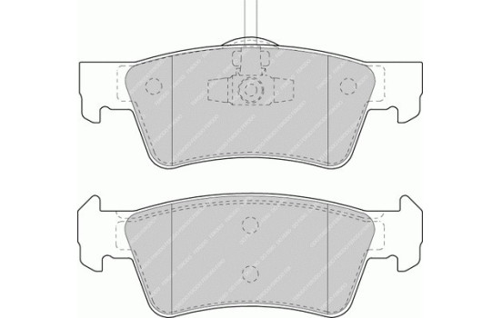 Kit de plaquettes de frein, frein à disque PREMIER FDB1460 Ferodo, Image 2