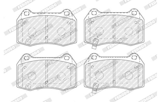Kit de plaquettes de frein, frein à disque PREMIER FDB1561 Ferodo, Image 3