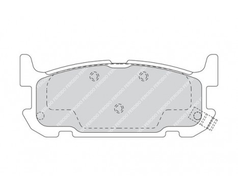 Kit de plaquettes de frein, frein à disque PREMIER FDB1755 Ferodo, Image 3