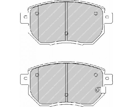 Kit de plaquettes de frein, frein à disque PREMIER FDB1786 Ferodo, Image 2