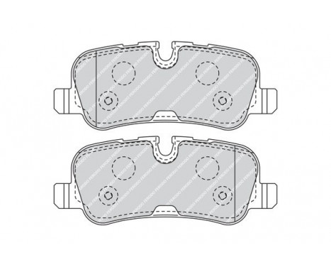 Kit de plaquettes de frein, frein à disque PREMIER FDB4105 Ferodo, Image 3