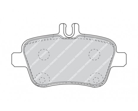 Kit de plaquettes de frein, frein à disque PREMIER FDB4163 Ferodo, Image 3