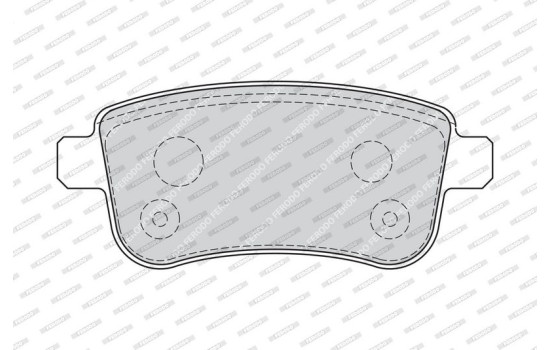 Kit de plaquettes de frein, frein à disque PREMIER FDB4182 Ferodo, Image 4