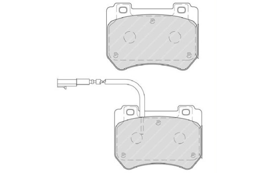 Kit de plaquettes de frein, frein à disque PREMIER FDB4206 Ferodo, Image 2
