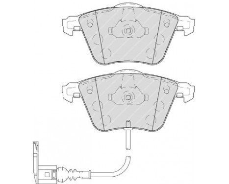 Kit de plaquettes de frein, frein à disque PREMIER FDB4223 Ferodo, Image 2