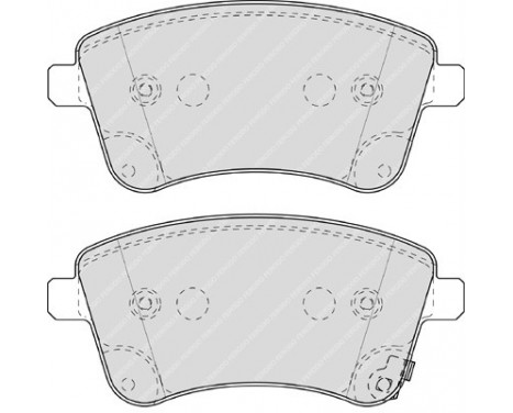 Kit de plaquettes de frein, frein à disque PREMIER FDB4339 Ferodo, Image 2