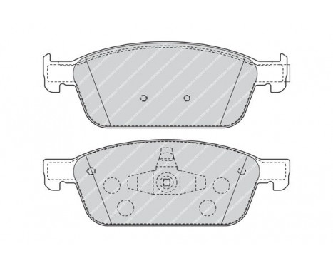 Kit de plaquettes de frein, frein à disque PREMIER FDB4416 Ferodo, Image 2