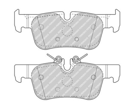 Kit de plaquettes de frein, frein à disque PREMIER FDB4954 Ferodo, Image 3